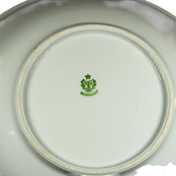 RS Germany Porcelain Serving Bowl – Roses, Gold Rim, Antique Schlegelmilch - Picture 6 of 6